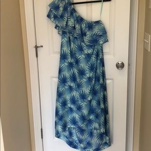 Vineyard Vines One Shoulder High-Low dress